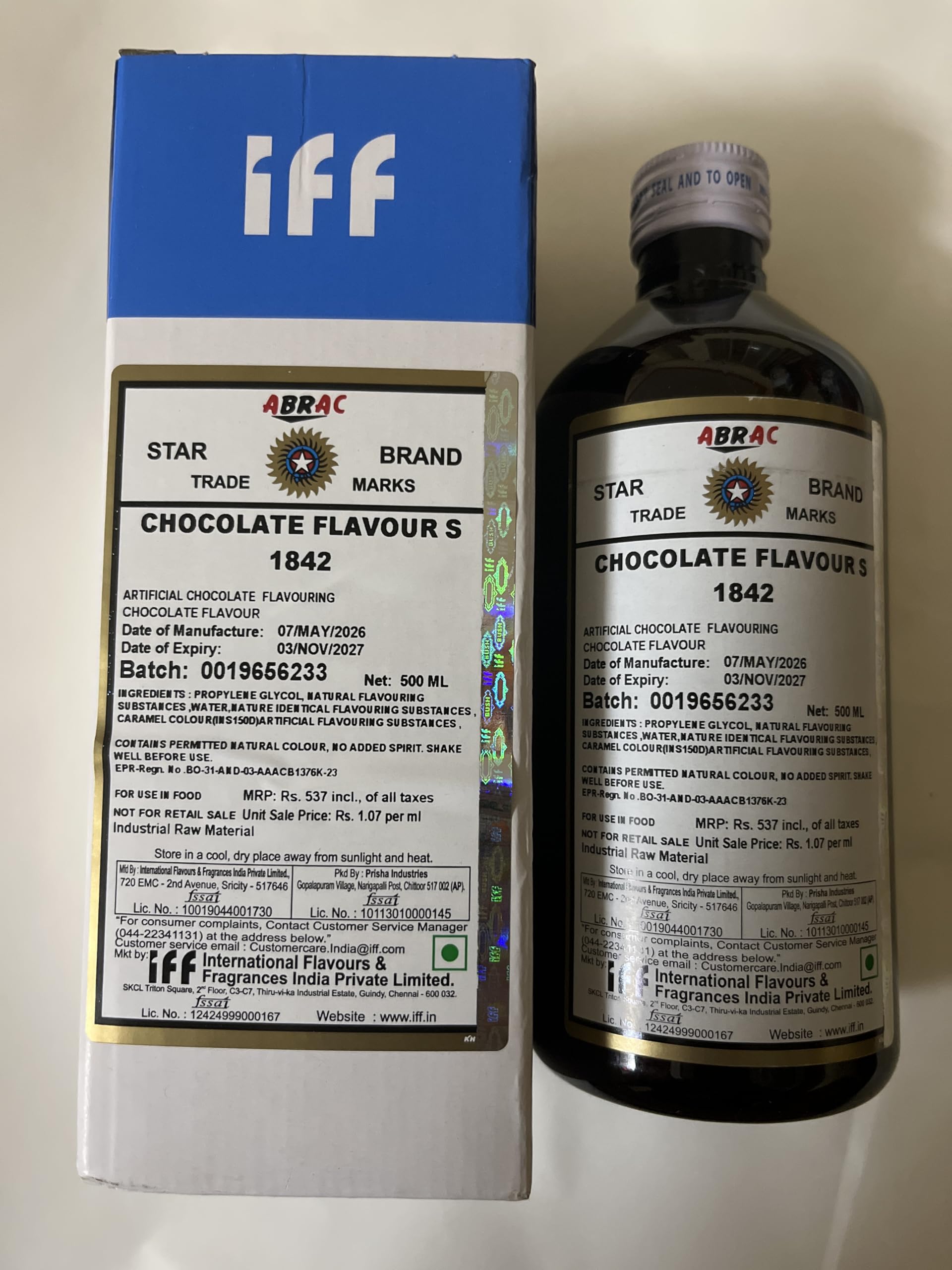 IFF Chocolate Flavour S 1842 - 500ML | Chocolate Essence for all